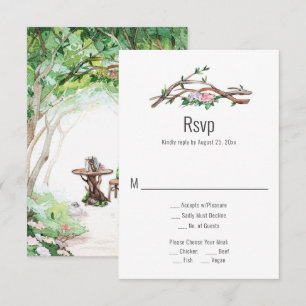 Eclectic Romantik - Woodland Väg Bröllop OSA Kort