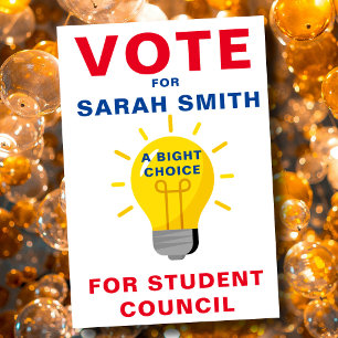 Eclectic Vote for Class President: BRIGHT CHOICE Flygblad
