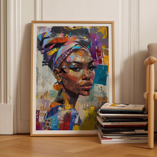 Eclectic Woman Painting Pop Art Large Wall Art Max Poster
