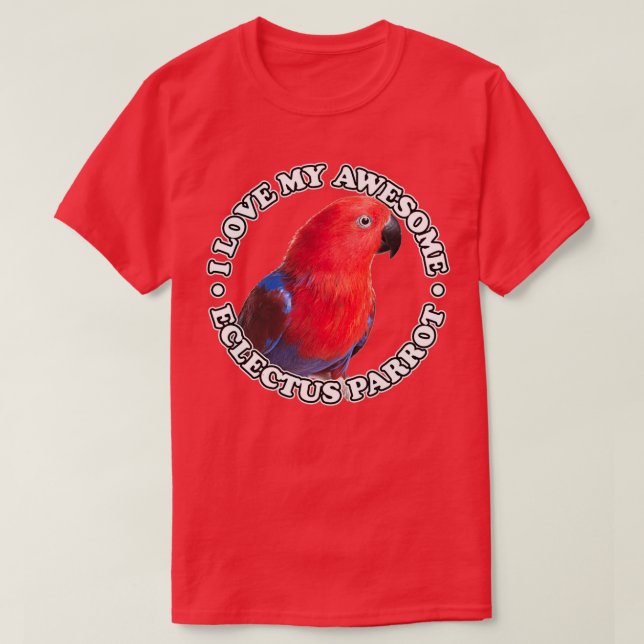 Eclectus Ekkie Eclectus Parrot 1 T Shirt (Design framsida)