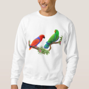 Eclectus mekaniskt säga efter tröjan lång ärmad tröja