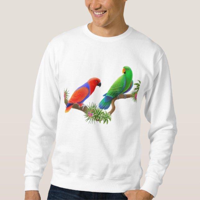 Eclectus mekaniskt säga efter tröjan lång ärmad tröja (Framsida)