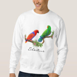 Eclectus mekaniskt säga efter tröjan sweatshirt