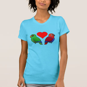 Eclectus papegojakärlek t-shirt