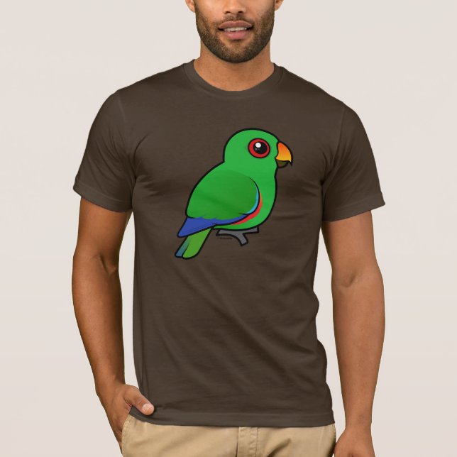 Eclectus papegojamanlig t-shirt (Framsida)