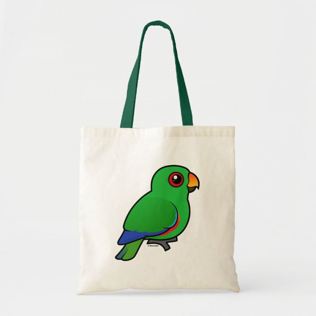 Eclectus papegojamanlig tygkasse (Framsidan)