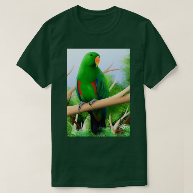Eclectus Parrot Male 1 T Shirt (Design framsida)