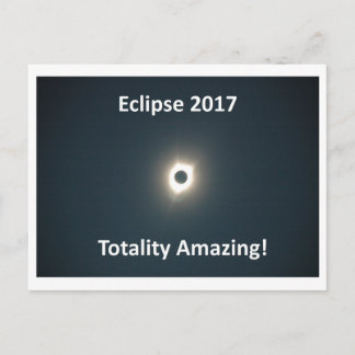 Eclipse 2017 - Totality Fantastisk - Original Bild Vykort
