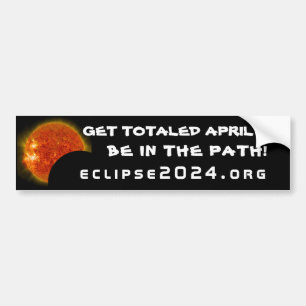 Eclipse 2024 Bumper Sticker Bildekal