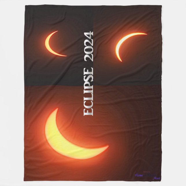 Eclipse 2024 fleecefilt (Framsidan)