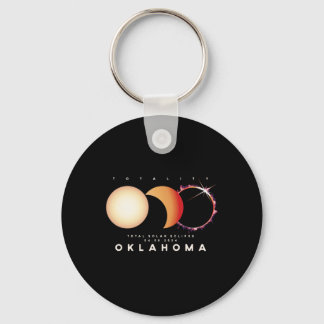 Eclipse 2024 Oklahoma Total Eclipse Astronomy Grap Nyckelring