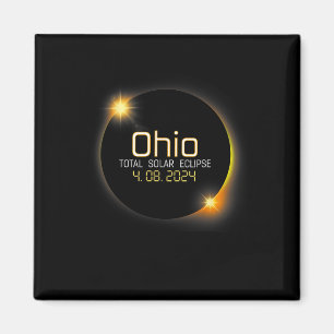 Eclipse 2024 Shirt State Ohio Total Solar Eclipse Magnet