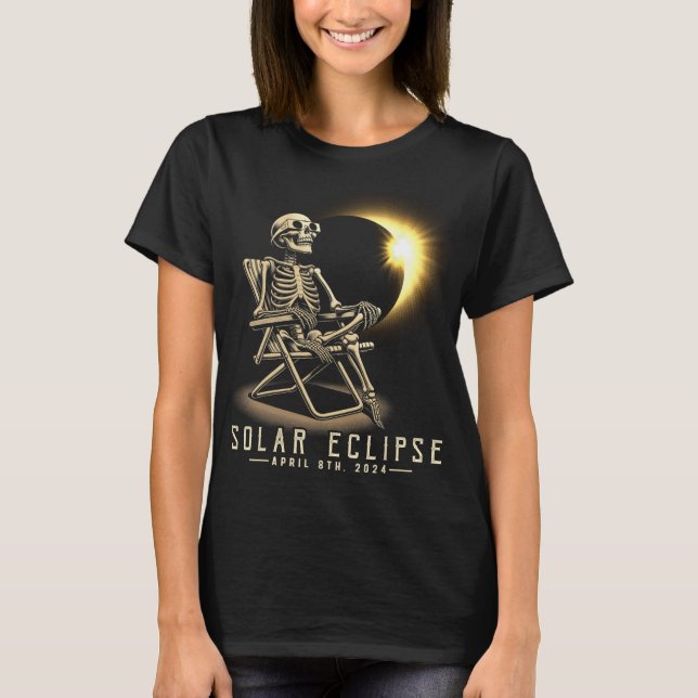 Eclipse 2024 Shirt Total Eclipse 8 april 2024 Sk T (Framsida)