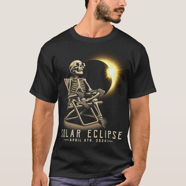 Eclipse 2024 Shirt Total Eclipse 8 april 2024 Sk T (Framsida)