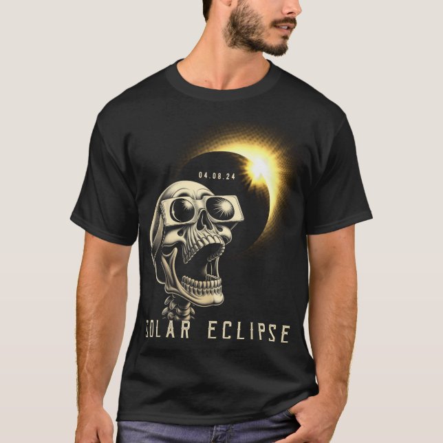 Eclipse 2024 Shirt Total Eclipse 8 april 2024 Sk T (Framsida)