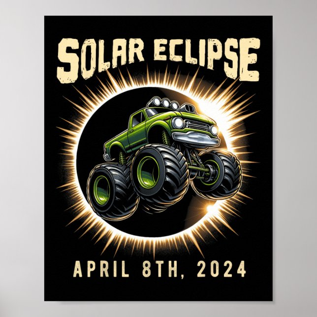 Eclipse 2024 Shirt Total Eclipse 8 april 2024 Tr Poster (Framsidan)