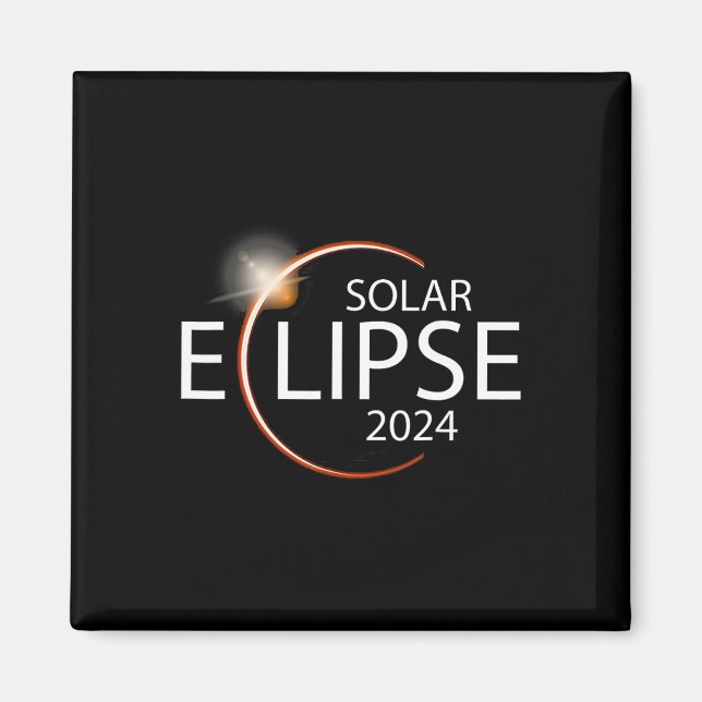 Eclipse 2024 Shirt Total Solar Eclipse Party Magnet (Framsidan)