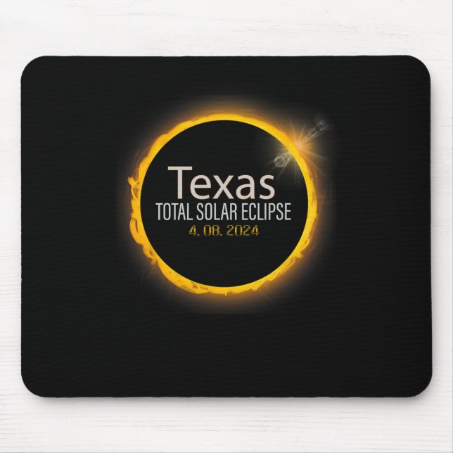 Eclipse 2024 Shirt Total Solar Eclipse State Texas Musmatta (Framsidan)