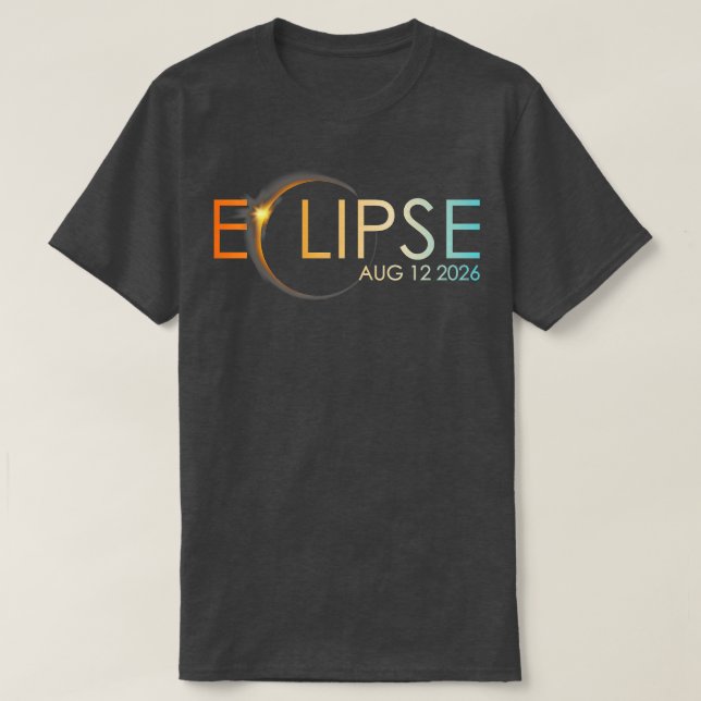 Eclipse 2026 t shirt (Design framsida)