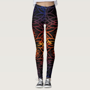 Eclipse Bakgrund ( regnbåge ) Leggings