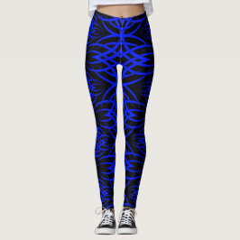 Eclipse Bakgrundsbild ( Blå ) Leggings