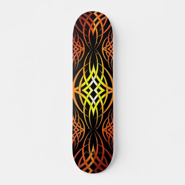 Eclipse Bakgrundsbild ( Glödskuggning ) Mini Skateboard Bräda 18,5 Cm (Framsida)