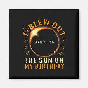 Eclipse Birthday I Blew out Sol på min födelsedag Magnet