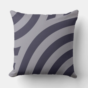 Eclipse Blue Geometric Circular Mönster Kudde