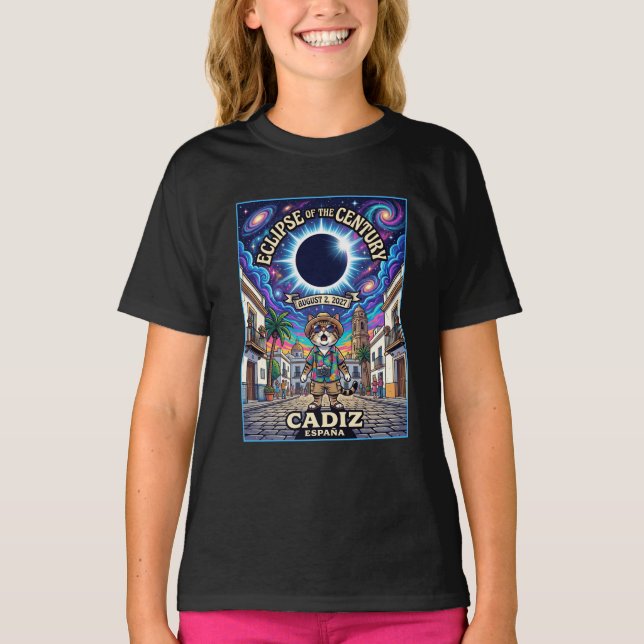 Eclipse Century 2027 Cadiz Kids T-shirt  (Framsida)