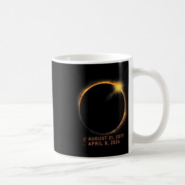 Eclipse Checklist Total Solar Eclipse April 8 2024 Kaffemugg (Höger)