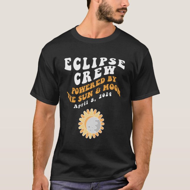 Eclipse Crew American Solar Eclipse April 8 2024 T Shirt (Framsida)