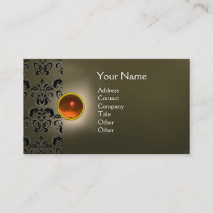 ECLIPSE DAMASK GEM MONOGRAM VISITKORT
