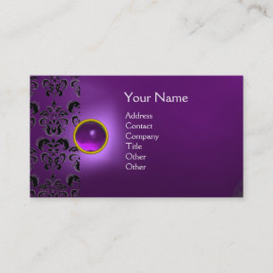 ECLIPSE DAMASK GEM MONOGRAM VISITKORT