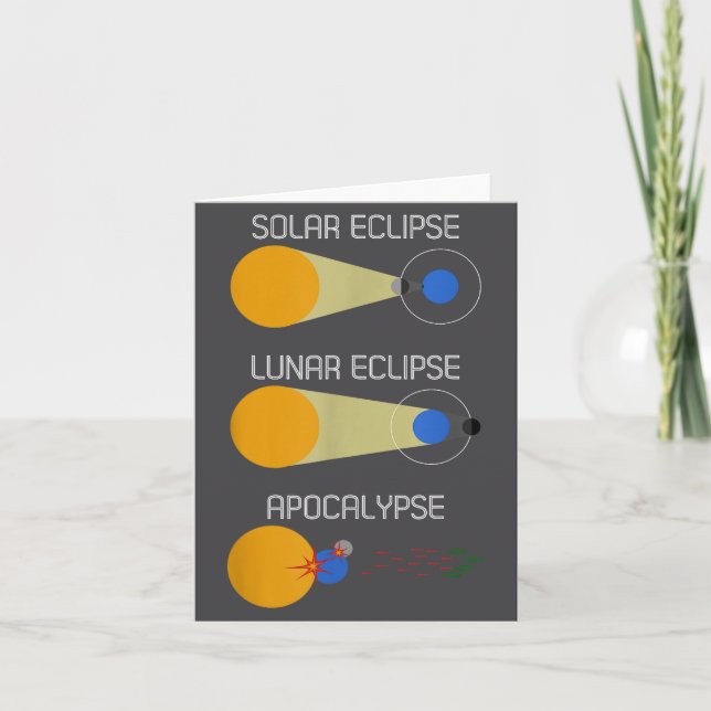 Eclipse eller Acalypse_ Rolig solförmörkelse veten Kort (Framsida)