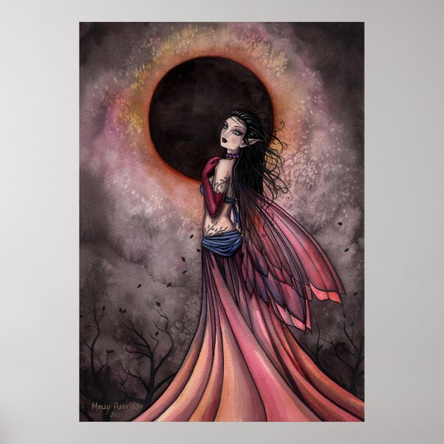 Eclipse Fantasy Fairy Poster Skriv ut (Framsidan)
