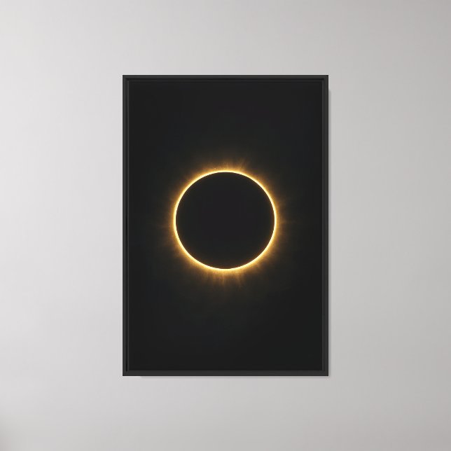Eclipse Golden Ring Canvastryck (Framsida)