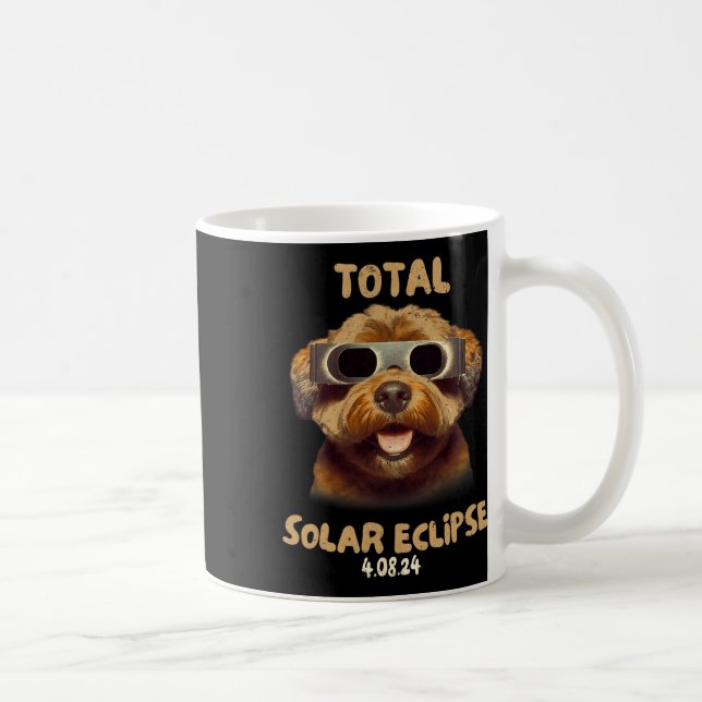 Eclipse Hund med solfångarglasögon Kaffemugg (Höger)