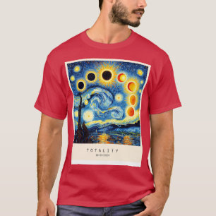Eclipse in Van Gogh Stil T Shirt