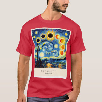 Eclipse in Van Gogh Stil T Shirt