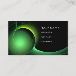 ECLIPSE MONOGRAM Vibrant Black grönt Visitkort