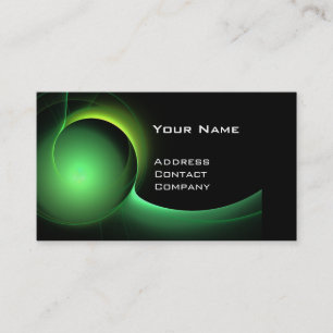 ECLIPSE MONOGRAM Vibrant Black grönt Visitkort