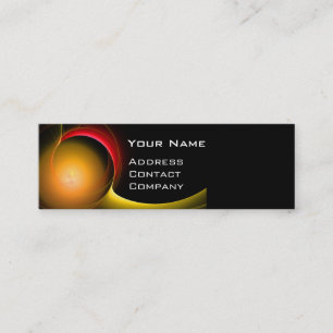 ECLIPSE MONOGRAM Vibrant Black gult Mini Visitkort
