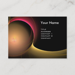 ECLIPSE MONOGRAM Vibrant Black gult Visitkort