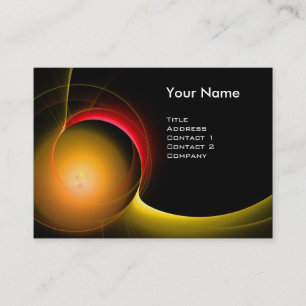 ECLIPSE MONOGRAM Vibrant Black gult Visitkort