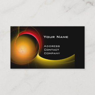 ECLIPSE MONOGRAM Vibrant Black gult Visitkort
