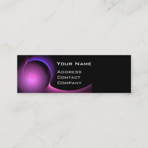 ECLIPSE MONOGRAM Vibrant svart lila Mini Visitkort
