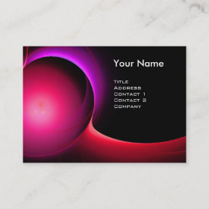 ECLIPSE MONOGRAM Vibrant svart rosa Visitkort