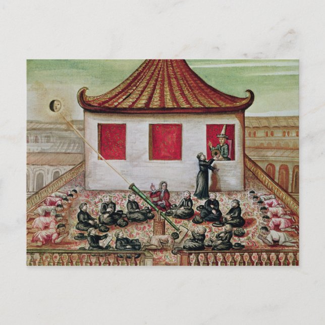 Eclipse of the Sol in Siam in 1688 Vykort (Framsida)