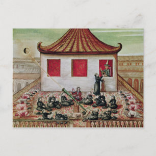 Eclipse of the Sol in Siam in 1688 Vykort