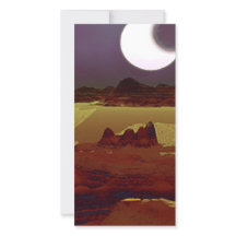 Eclipse ovanför de avlägsna landningarna. Alien Pl